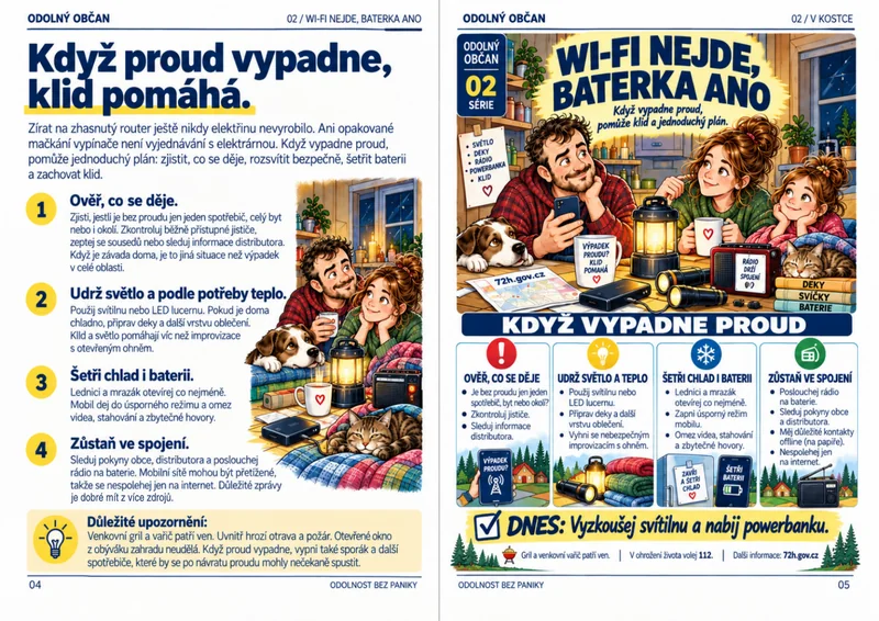 Informační karta Odolný občan: Wi-Fi nejde, baterka ano.