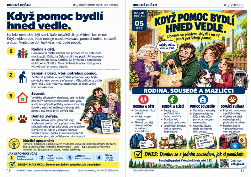 Informační karta Odolný občan: Když pomoc bydlí hned vedle.