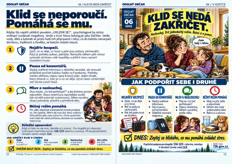 Informační karta Odolný občan: Klid se nedá zakřičet.